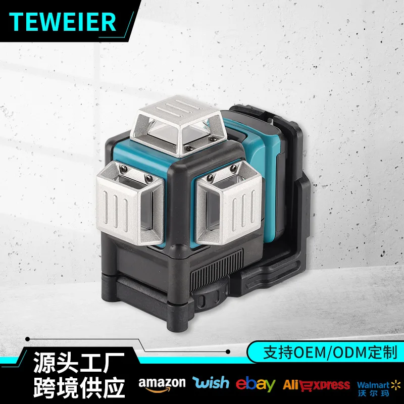 

Foreign trade high-precision automatic leveling outdoor green light wall-to-ground level cross-border 12-line laser level