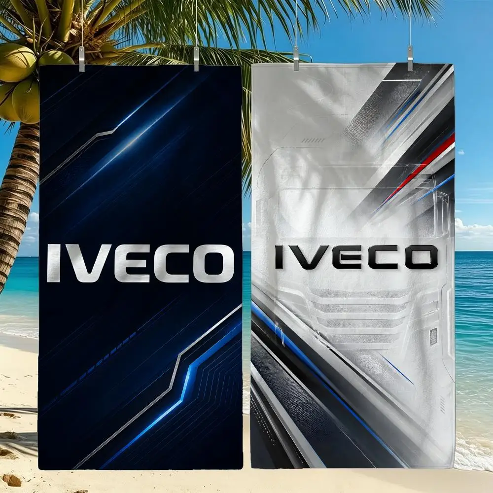 Brand IVECO Towel Towel Beach Towel Oversized Quick Dry Towel Absorbent Soft Swim BeachTowels for Men Women
