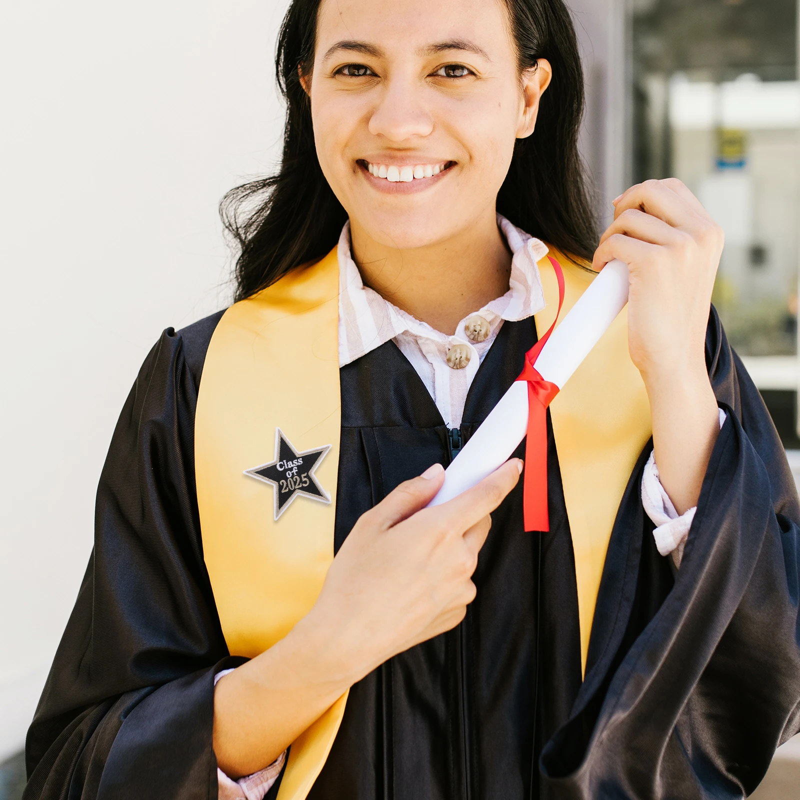 

6 Pcs Cloth Patches for Graduation DIY Craft Black Vintage Iron On Clothes Retro Patches Accessories Socks Hats