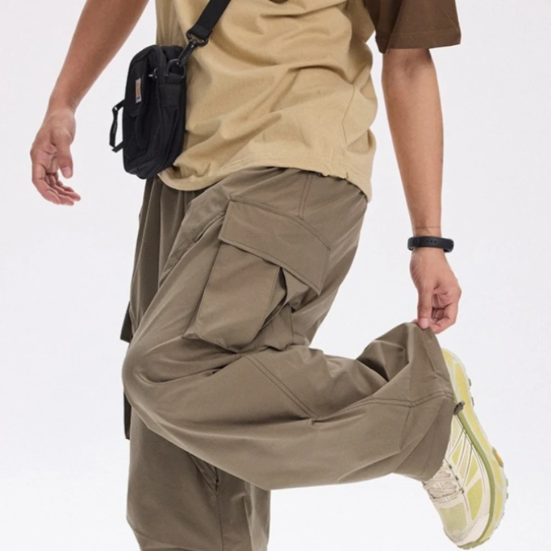 Уличная горная серия, влагоотводящие быстросохнущие брюки с эластичной сеткой, повседневные брюки унисекс для пешего туризма