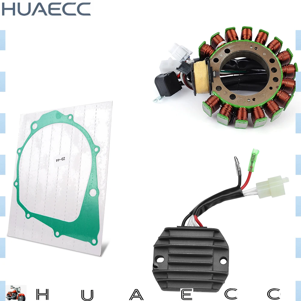 

For Yamaha YFM400FW Kodiak 400 4WD YFM350 YFM350U Big Bear 350 2WD 1999 3GD-15451-00 Stator Coil + Gasket + Regulator Rectifier