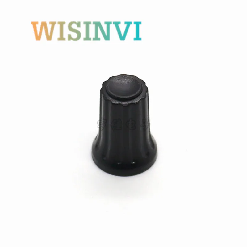 10PCS 12×17MM half shaft black plastic knob potentiometer rotary encoder volume switch knob suitable for D axis 6MM