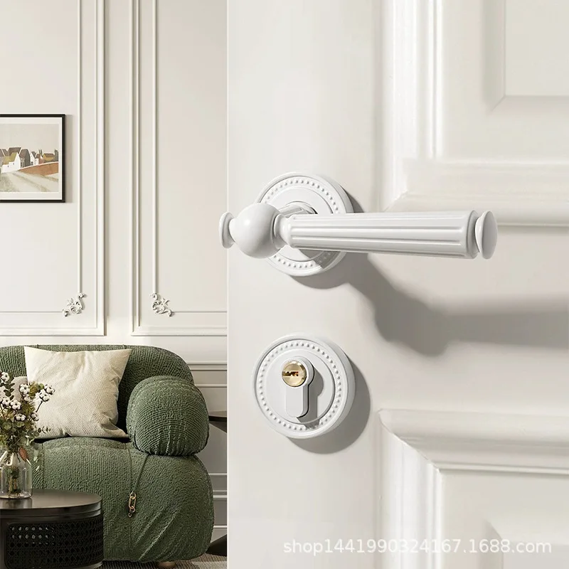 French Split Lock 72 * 55 Magnetic Silent Lock Body Suitable for 35-50MM Thick Doors Light Luxury for Home Use