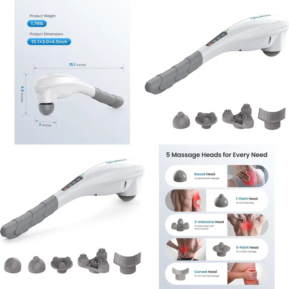 

Портативный беспроводной массажер для спины и шеи, для плеч, стоп, ног и икр - идеальный универсальный подарок на день рождения