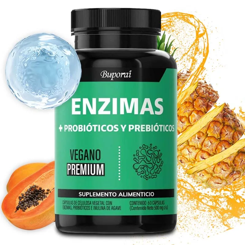 

Enzymes + Probiotics and Prebiotics - With Prebiotic, Nutrition Absorption, Digestion and Gut Health, Immunity, NON-GMO