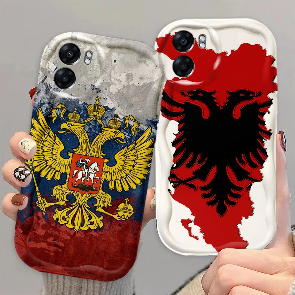 Russian Double-Headed Eagle Flag Emblem Phone Case For OPPO A3 A11 A7 A12 A5S A9 F11 F9 X S REALME 2PRO U1 R15M R17 R15B PRO