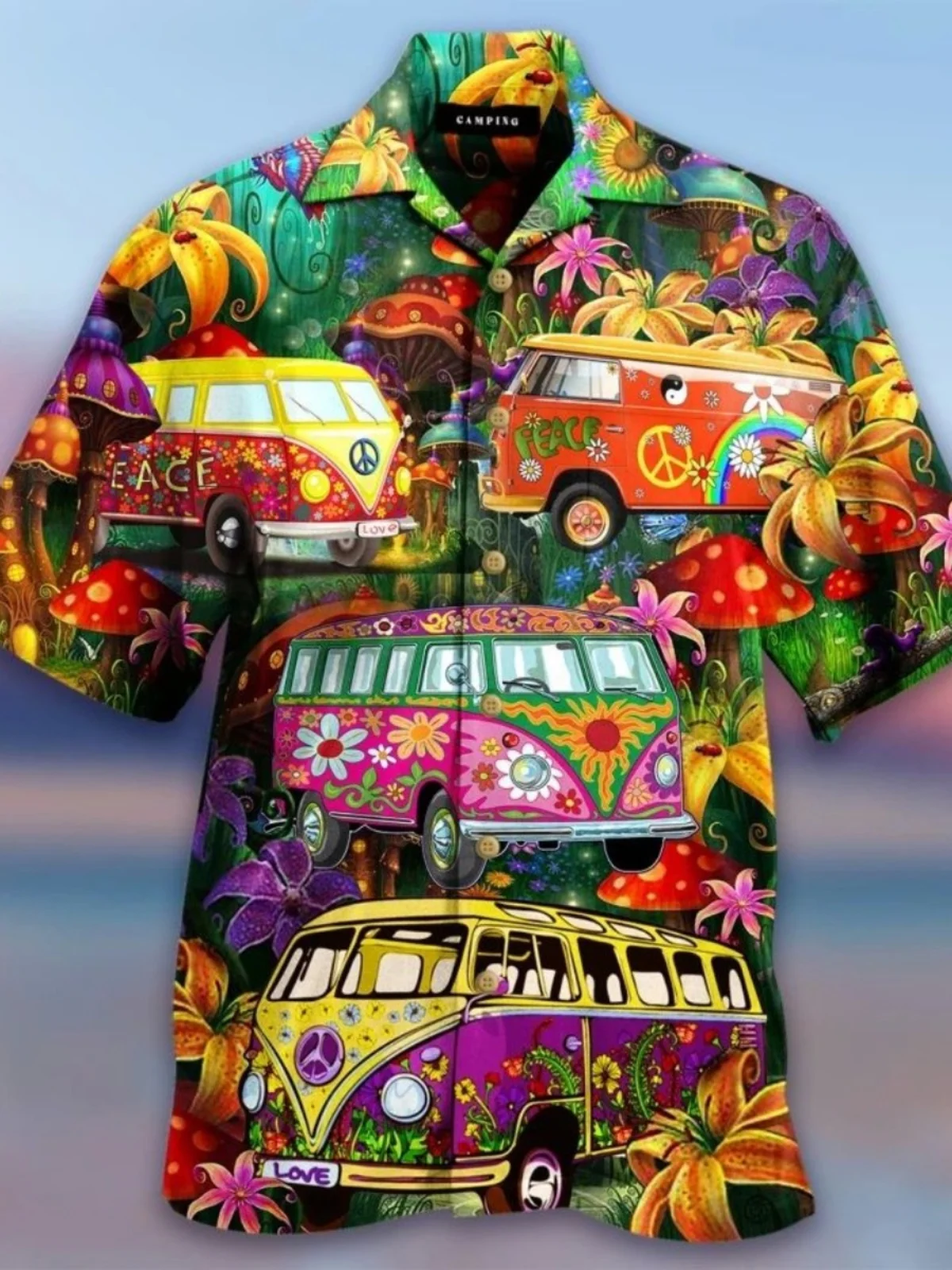 

Digital 3D Print Men's Holiday irt Loose Fit Breathable Youthful ort Sve Top Cultural Trend Summer Wear Casual irt