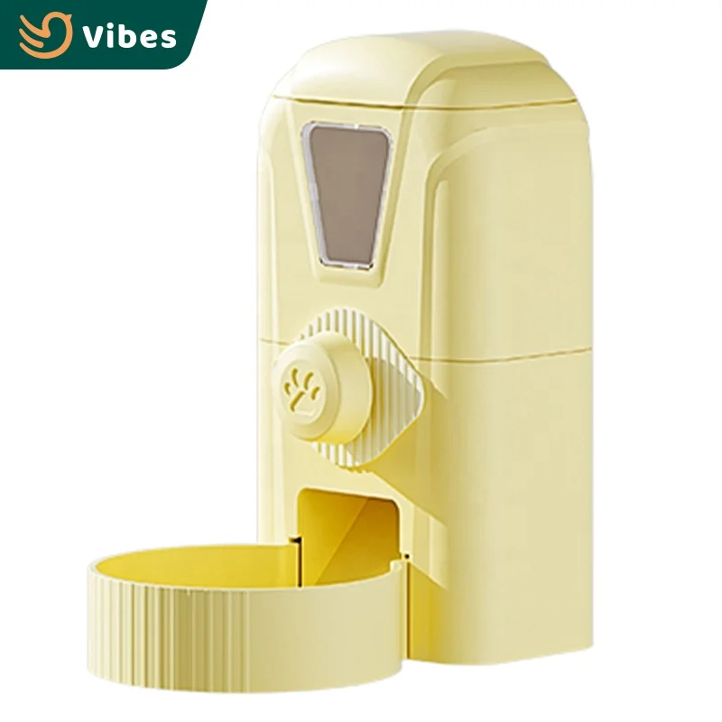 New Arrival Automatic Pet Feeder Dispenser Rabbit Feeder Box Small Pet Feeders For Rabbits 1 Liter With Lid