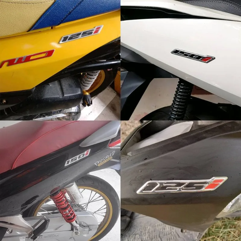 3D motosiklet amblem çıkartmalar modifiye motosiklet Logo çıkartması için su geçirmez tıklayın vari150i Vario160 Pcx160 Moto aksesuarları için