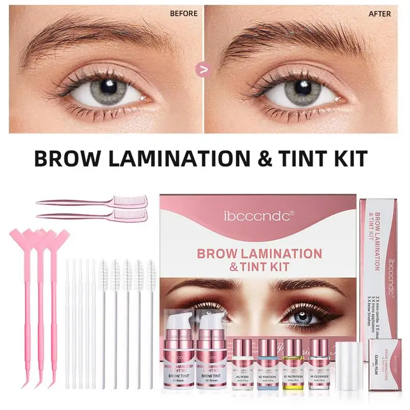 Lamineren Wenkbrauw Kit Diy Wenkbrauw Lamineren Tint Set Effectieve Manier Dikker Wenkbrauwen Schoonheidssalon Benodigdheden Voor Meisjes Vrouwen Vrouwen