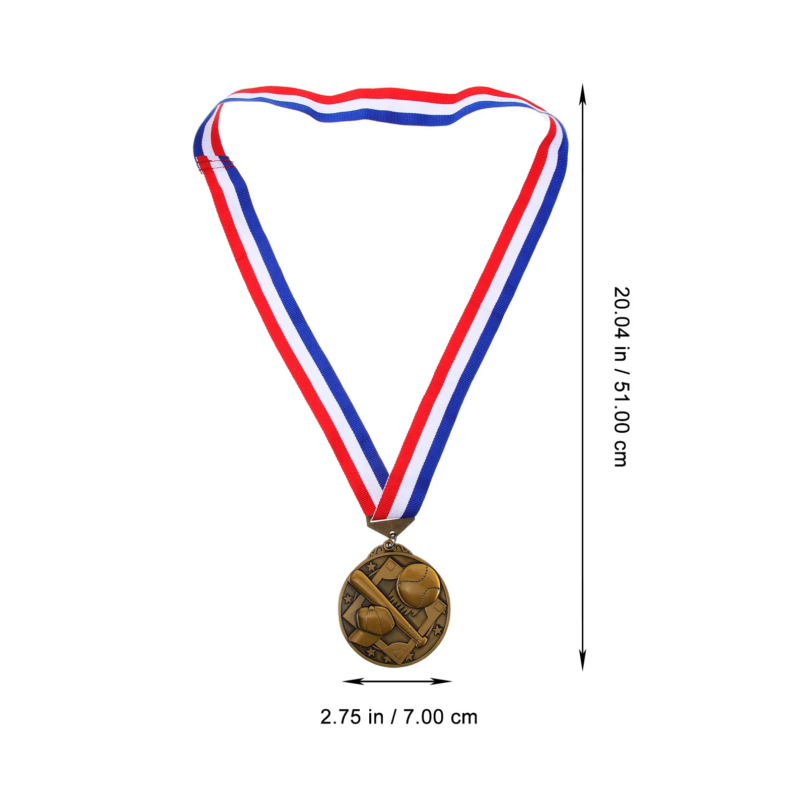 Baseball Medal Award Zinc Alloy Delicate Sports Meeting Hanging Competition Reward Medals for Games Party Recognition