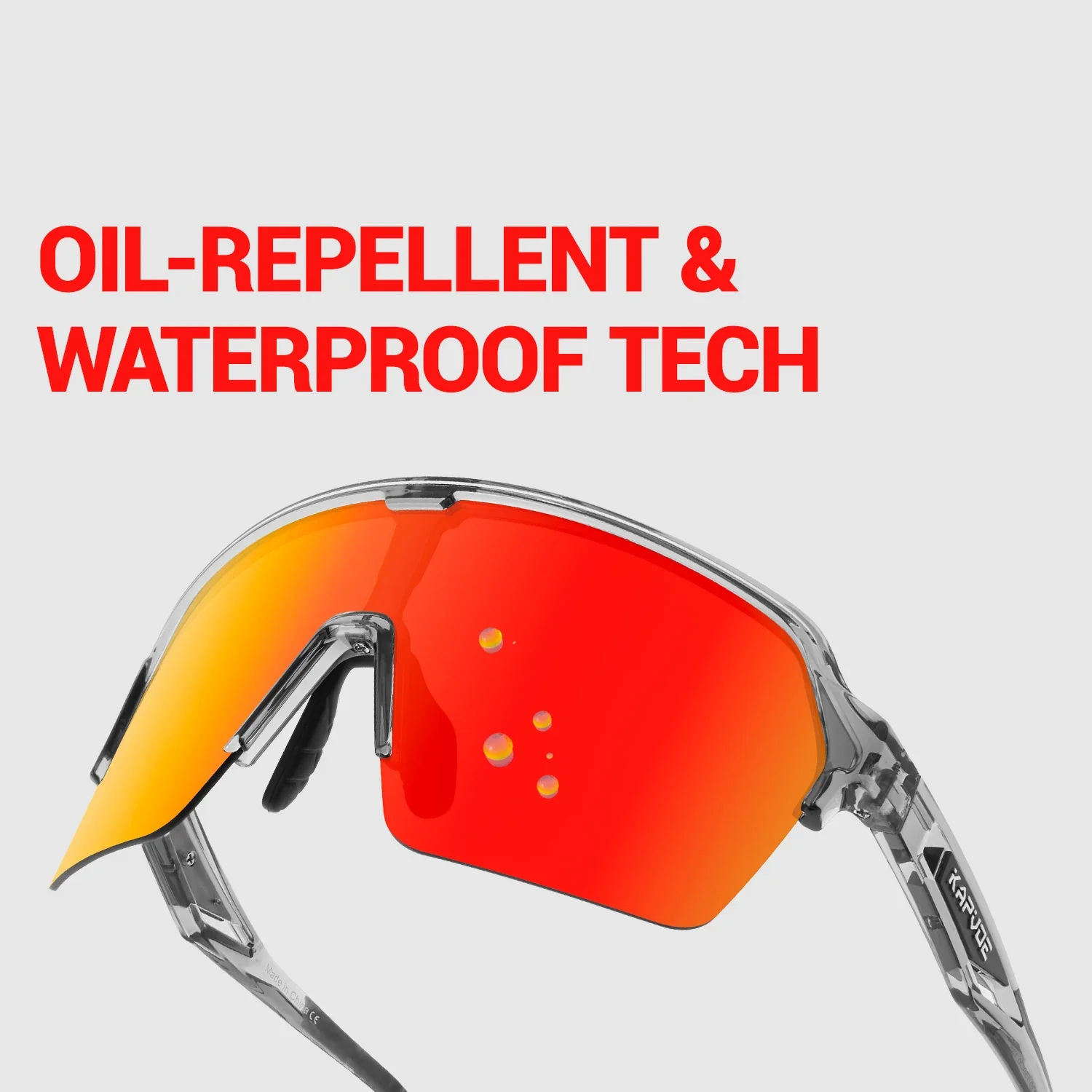 KAPVOE اللونية الدراجات النظارات الشمسية الرجال الطريق القيادة الدراجة نظارات الرياضة في الهواء الطلق الدراجات المشي لمسافات طويلة النساء دراجة UV400 نظارات