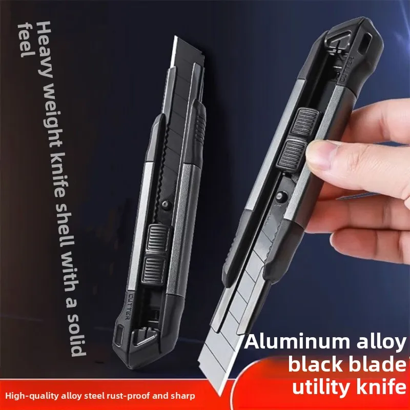 سكين Damaly، سكين سميك من الألومنيوم عالي التحمل من الدرجة الصناعية، سكين ورق جدران سريع مستورد ألماني #2