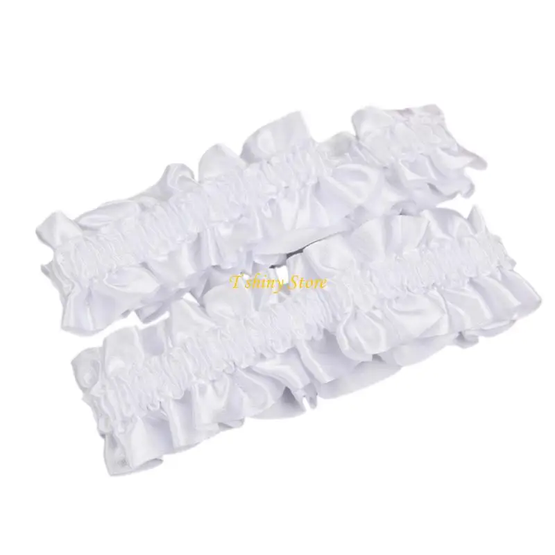 N58F 1Pair Business Shirt Sleeves Holder Sleeve Stay for Wedding Shirt Sleeve Fixing Belt Ruffle Sleeve Band Elastic Armband