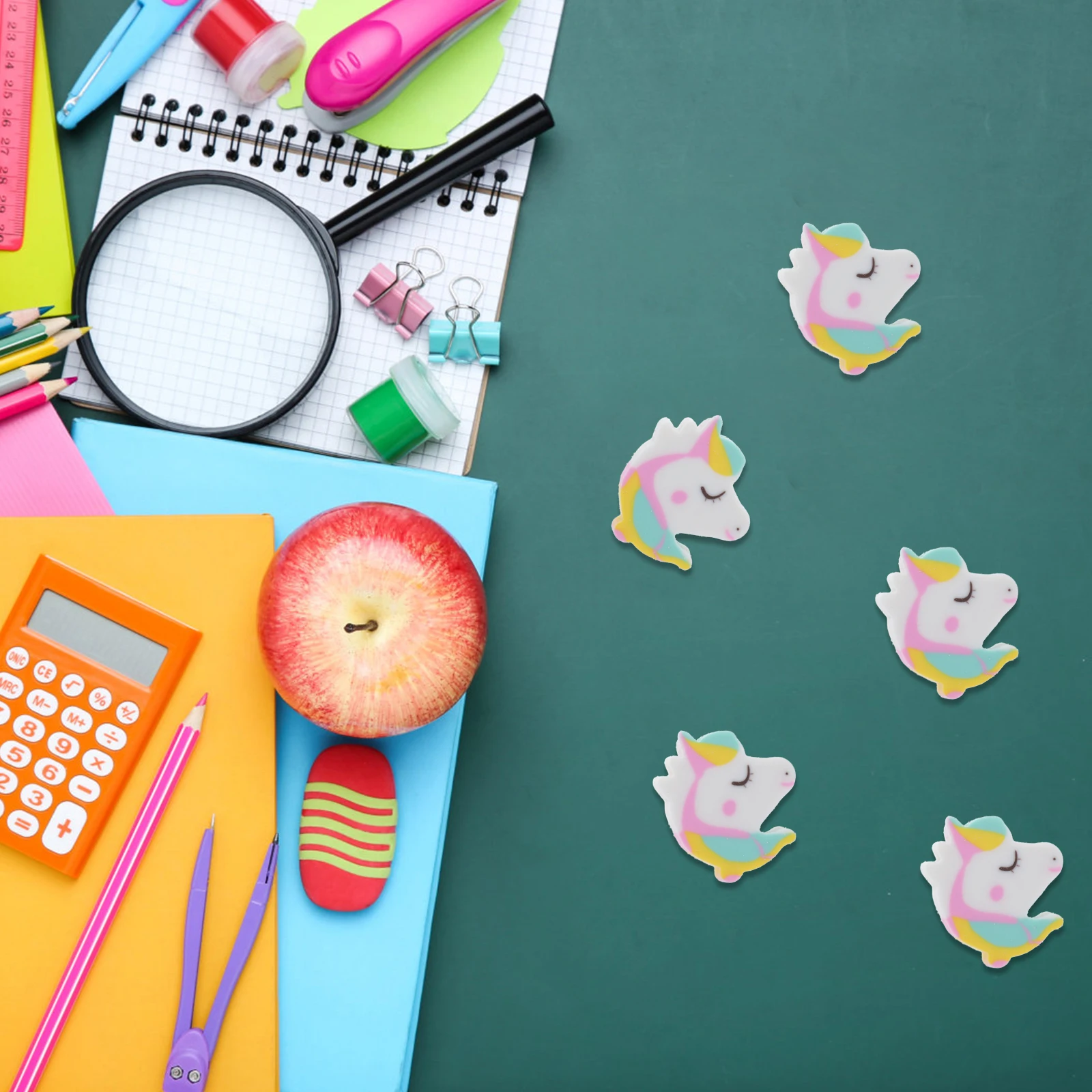 

50 Pcs Eraser Bulk Erasers for Prizes Apple Balloon Animal Cat Pencil Pencils Cake
