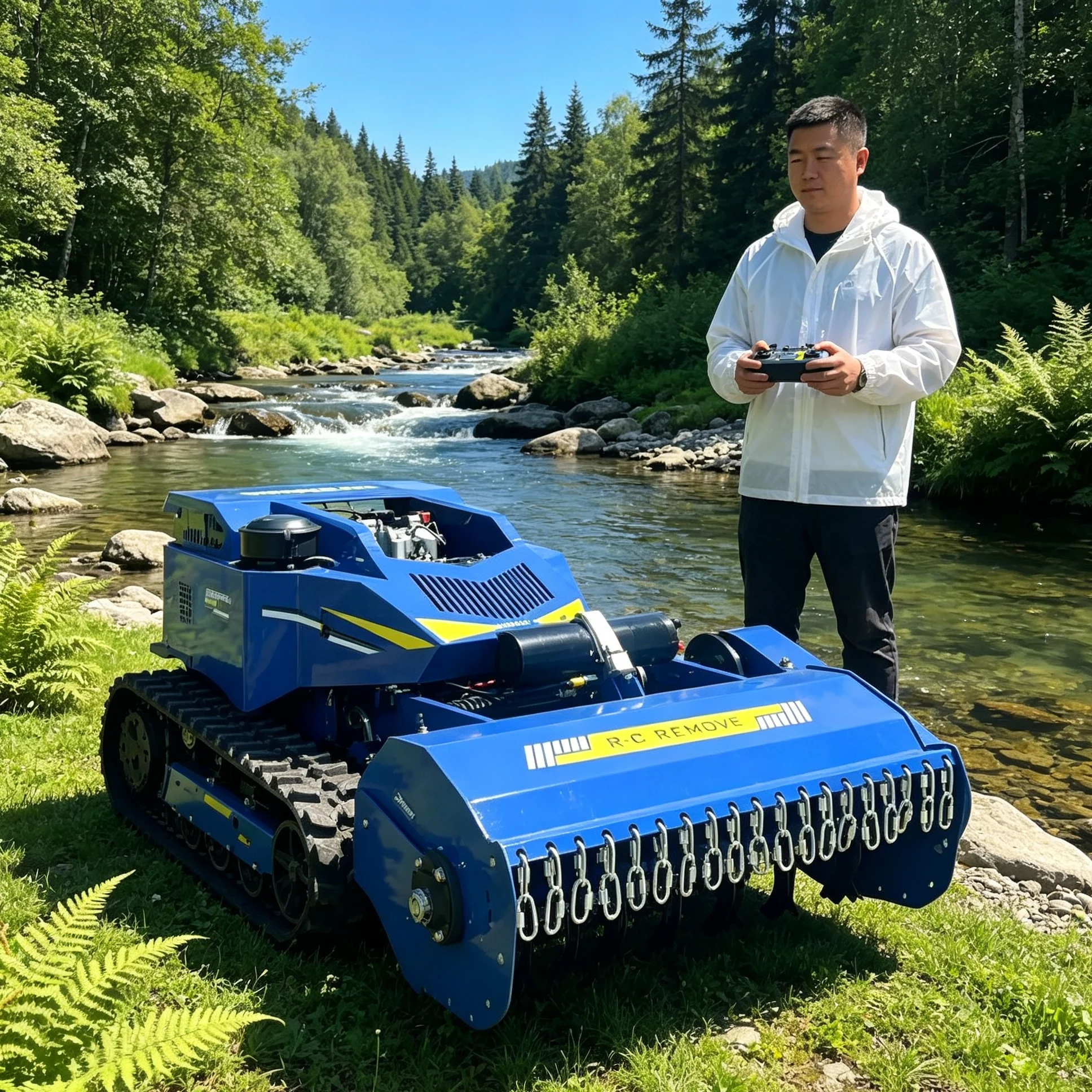 Customized, intelligent robot lawn mower built‑in display screen handles lawn trimming for villa courtyard and residential green