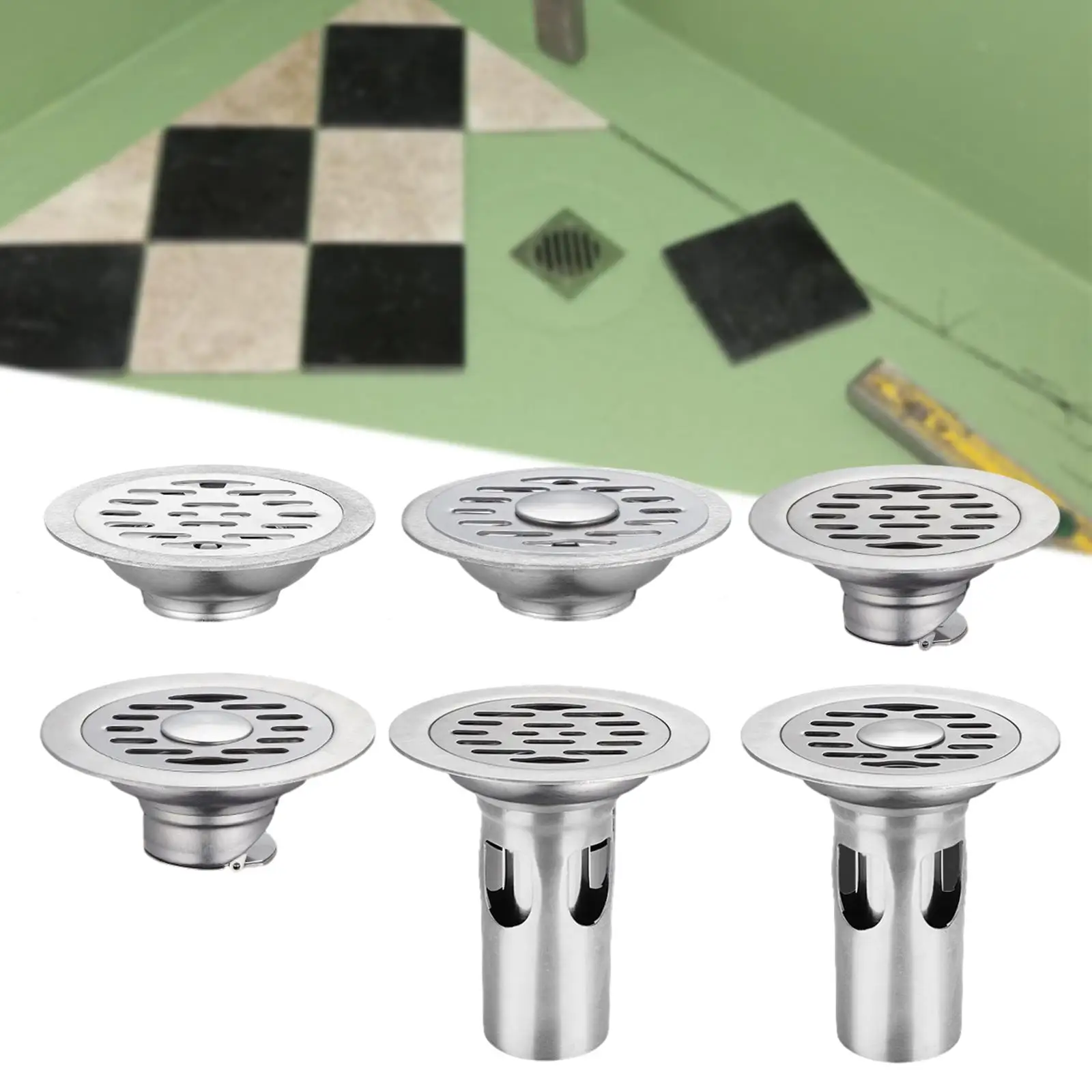 Floor Drain Core, Sewer Core, Anti Backflow, Portable Shower Strainer Cover,