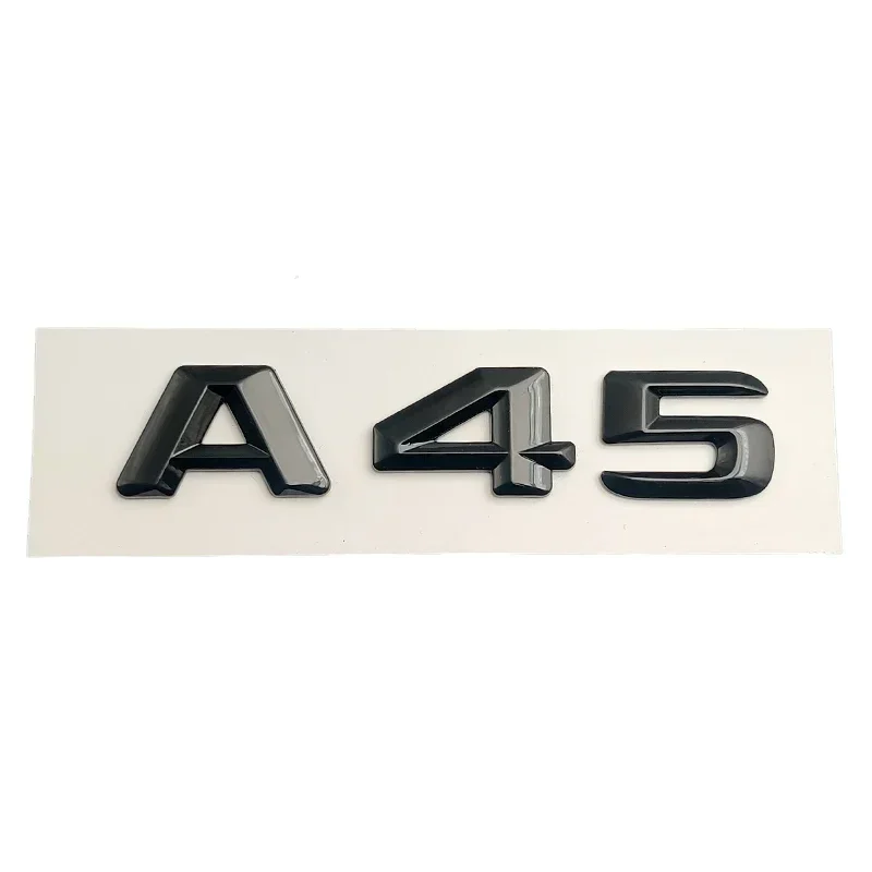 ثلاثية الأبعاد ABS الأسود سيارة رسائل لمرسيدس بنز A45 A160 A180 A200 A250 A260 W176 W177 شعار شارة لاصق للشعار اكسسوارات جذع