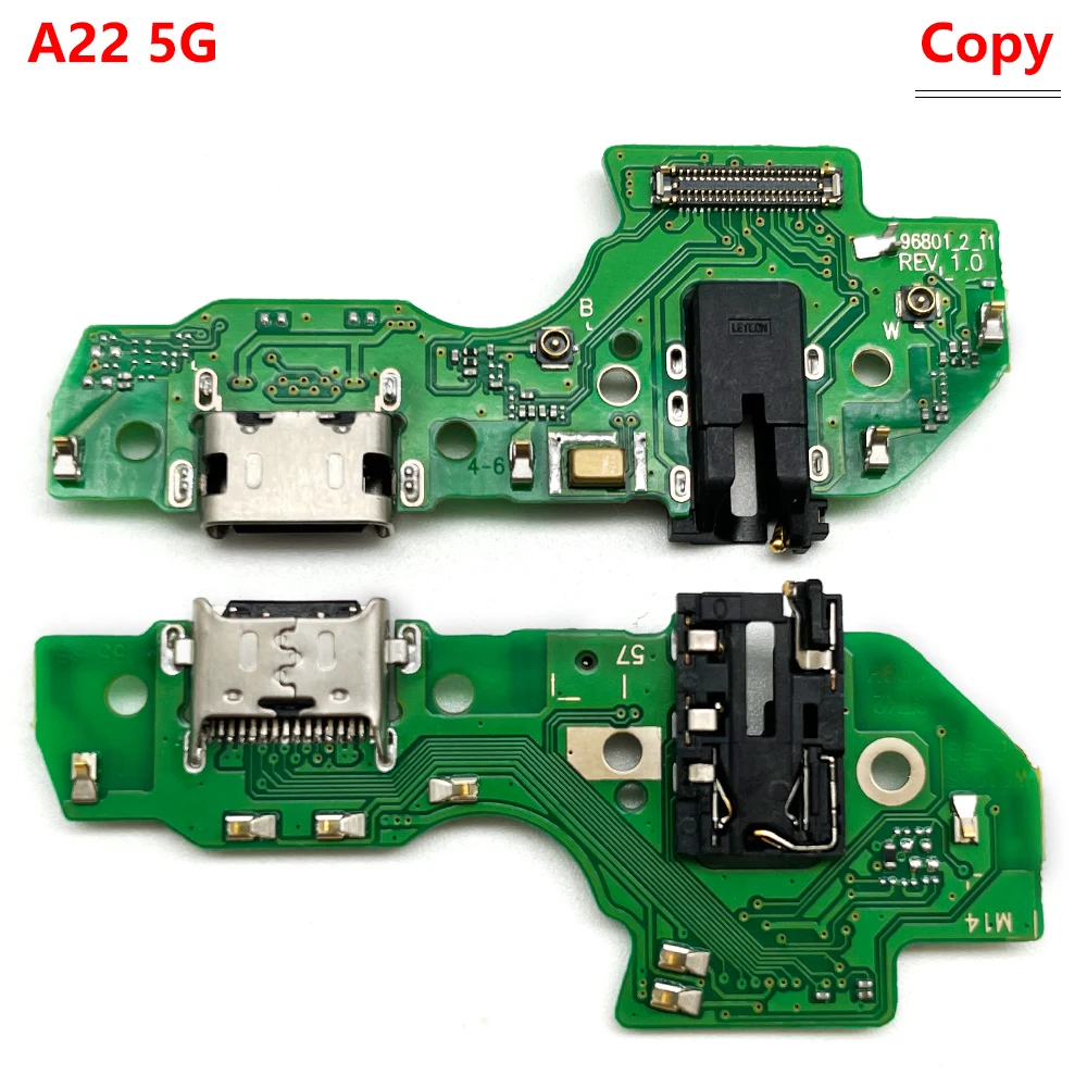 New For Samsung A02 A02S A12 A21 A22 A32 4G 5G USB Charger Port Jack Dock Connector Charging Board Flex Cable With Microphone