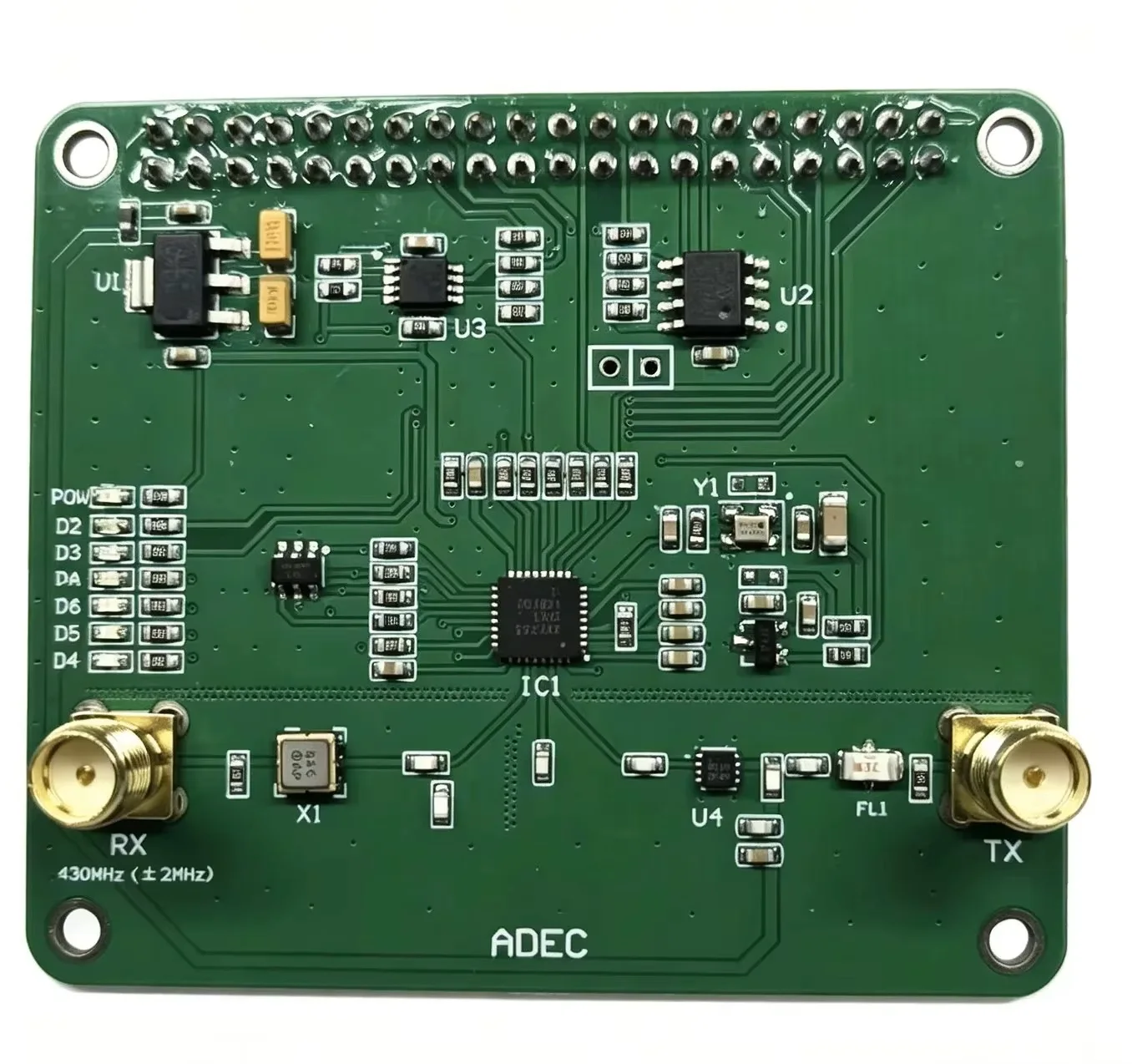 HAM TETRA TMO HAT SXceiver HAT Duplexer UHF 430-440MHz For Raspberry PI 3B/3B+/4B/Z32IT Open Source