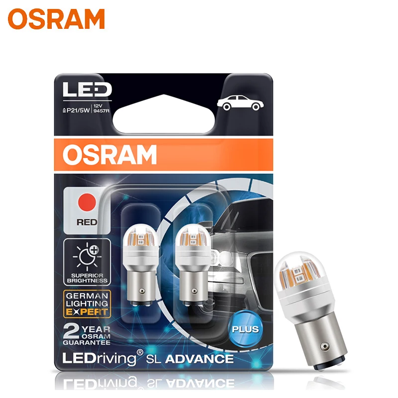 OSRAM actualización luz de señal LED S25 P21W PY21W P21/5W LEDriving SL Advance 1156 1157 bombilla LED antiniebla para coche lámpara de parada de