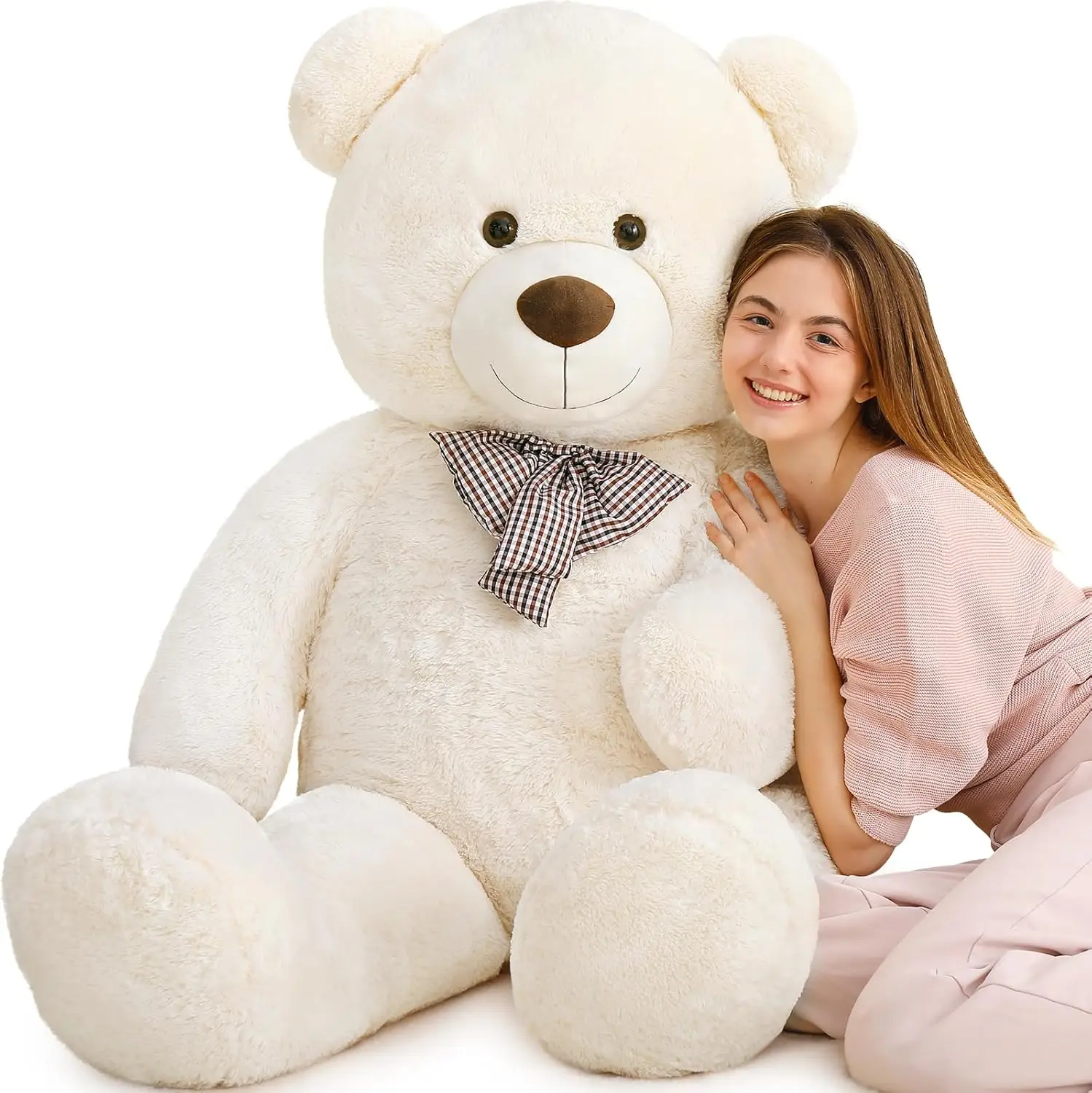 MaoGoLan Life Size Giant  Teddy Bear 55 inch Big Stuffed Animals Chucky Plush Large Bear Gift for Kids Girlfriend Boyfriend Wife