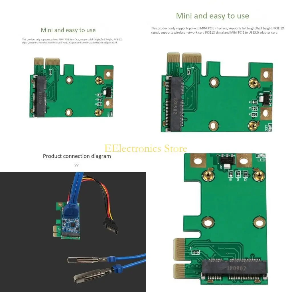 B03C Mini PCI-Express PCIe To USB Converter Riser Card Adapter for PC Accessories