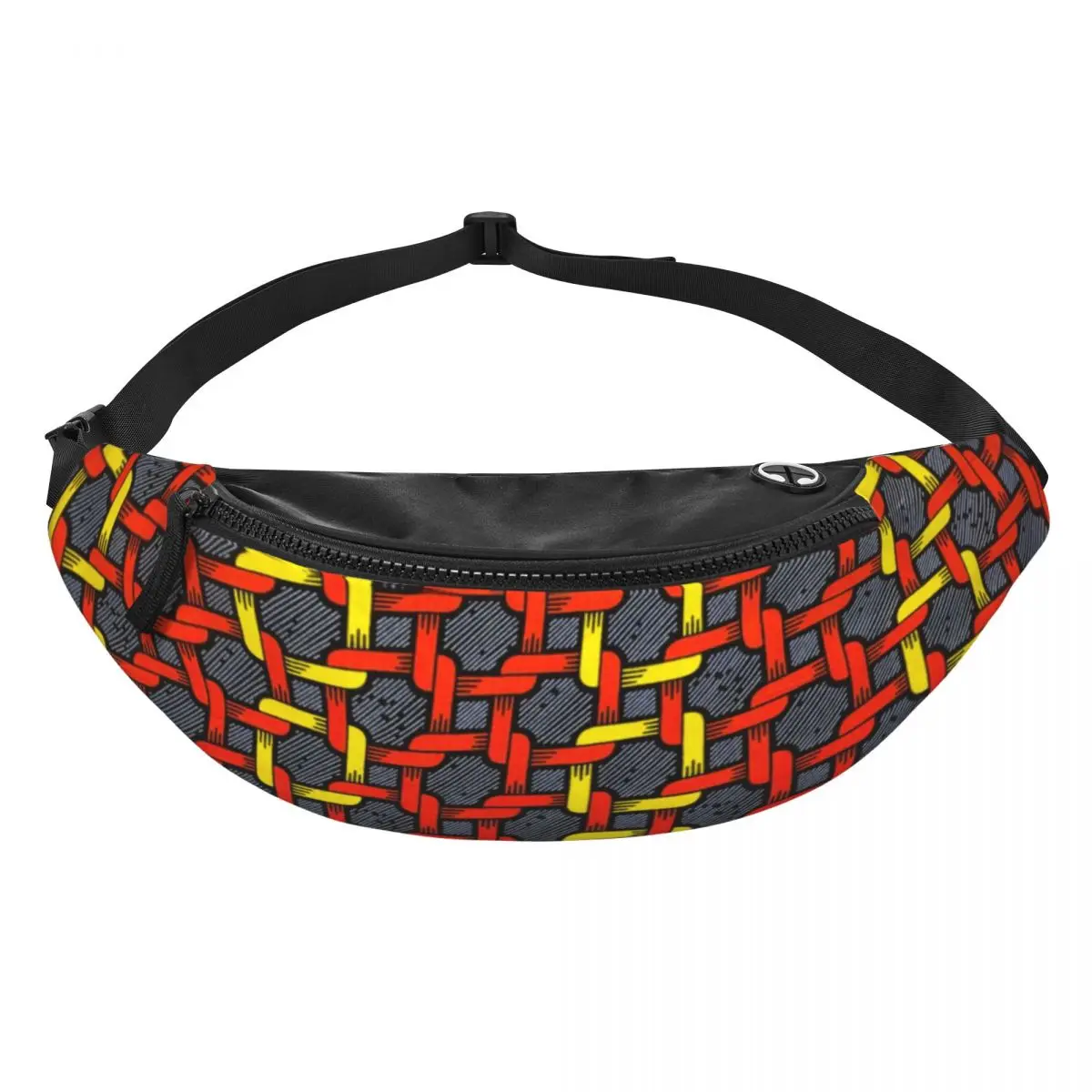 Geometric African Ethnic Tribal Ankara Pattern Fanny Bag Customized Crossbody Waist Pack Men Women Traveling Phone Money Pouch