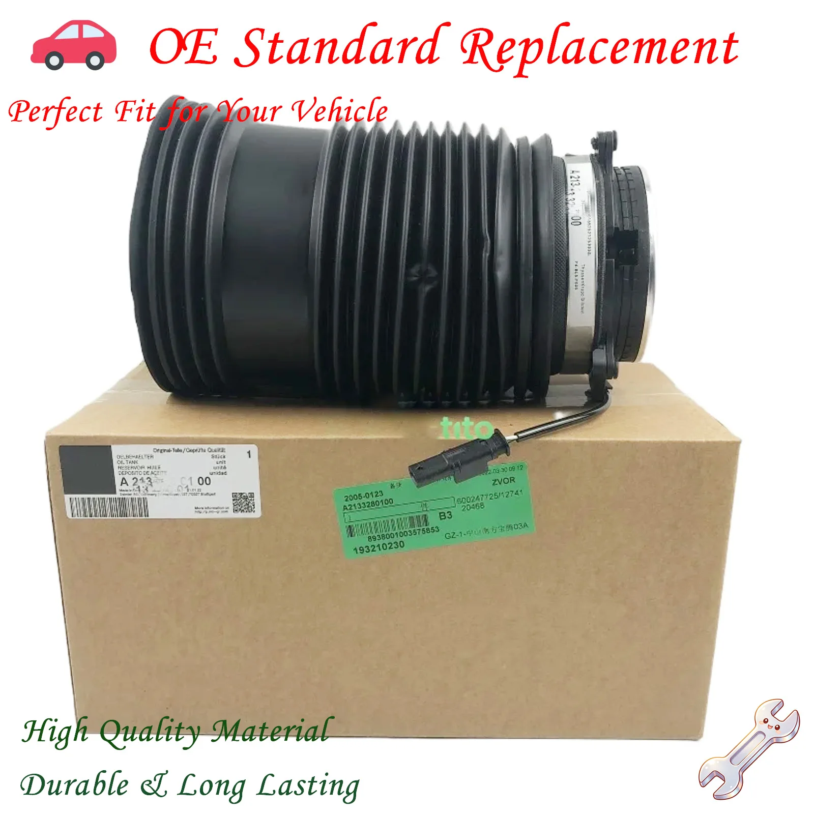 Пневмоподушки задней подвески OEM A2133280100 A2133280200 для Mercedes-Benz E-Class GLC AMG 2133280100 2133280200