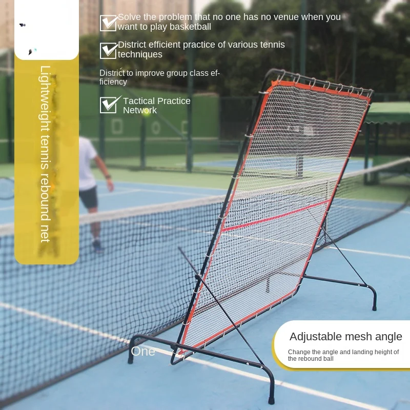 Portable Tennis Rebound Training Net Wall Rebound Net Individual Practice Mobile Practice Wall Serve Practitioner