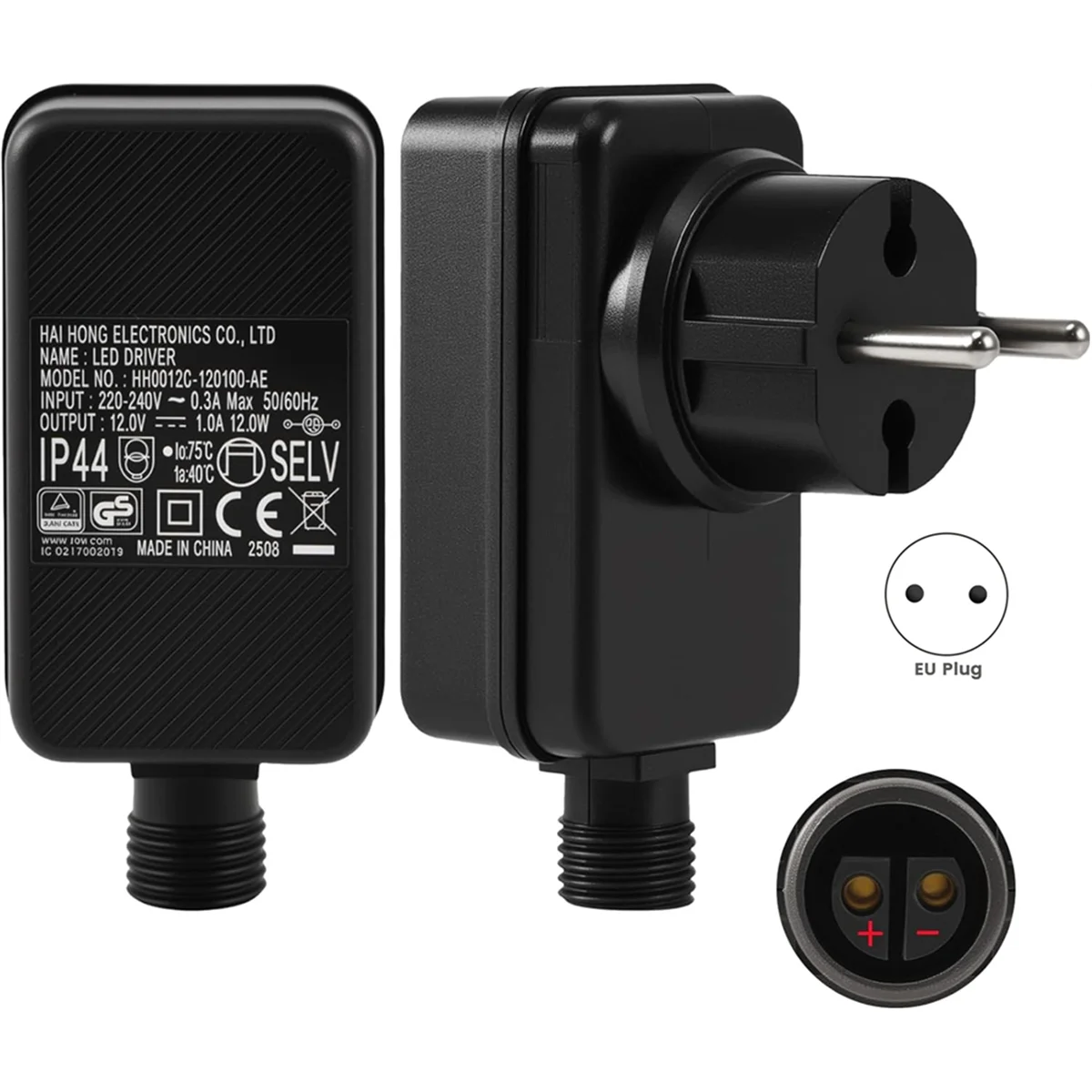 A83Z 12V/1A LED Power Supply, Plug Fairy Lights Replacement,for Christmas Lighting Light Strip Light Net Fairy Lights EU Plug