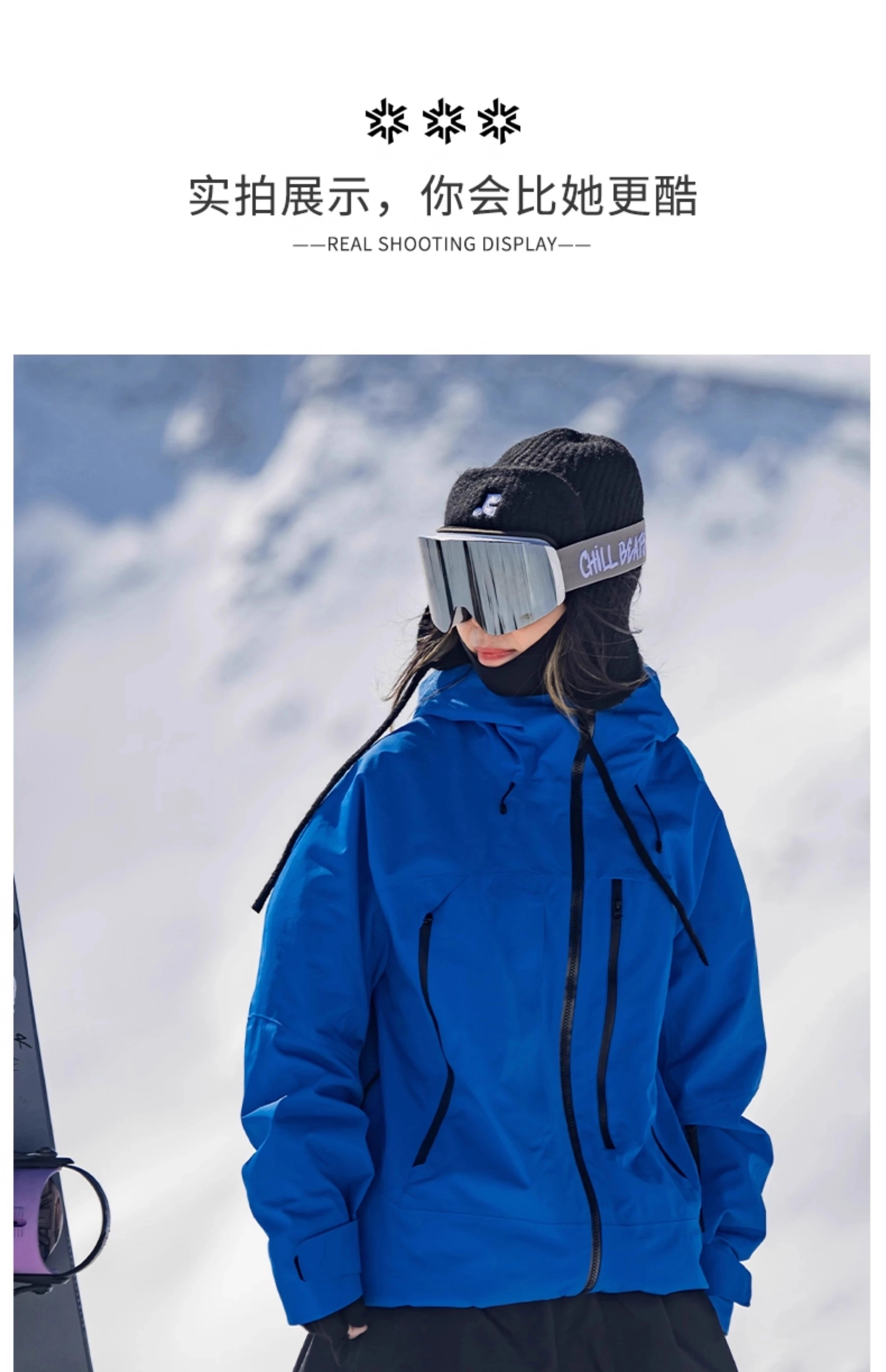 John Snow Wasserdichtes Skianzug-Set für Damen und Herren, wärmeisolierte Snowboardjacke, Hose, Ski-Outfit für Wintersport – Detail 14