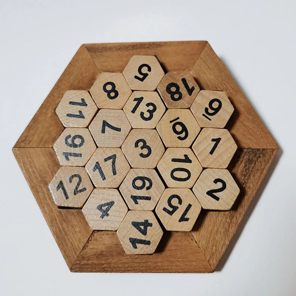 مجموعة واحدة من ألغاز الأرقام التعليمية الخشبية للأطفال، تطوير التعلم المبكر، التدريب على التفكير المنطقي المعرفي