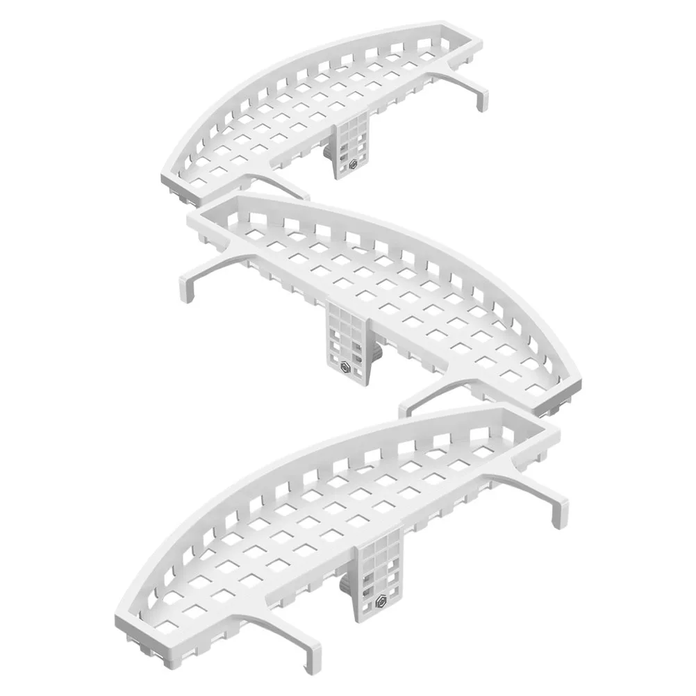 

3Pcs Vertical Cylinder Panel Curtain Holder for Air Conditioner Anti-Suction Plastic Storage Rack Vertical Ac Curtain Bracket