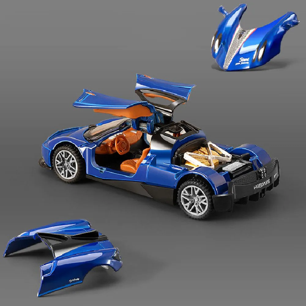 

1:43 AE86 Pagani Zonda R Модель спортивного автомобиля Игрушечный сплав Литой под давлением DIY Съемные миниатюрные модели транспортных средств Игрушки для детей Лучшие подарки