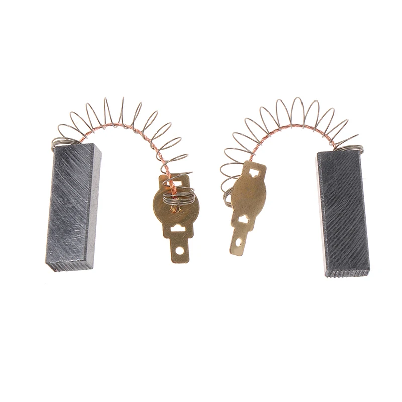 2pcs Spring And Wires Electric Motor Carbon Brushes For Dust Collector Cleaner