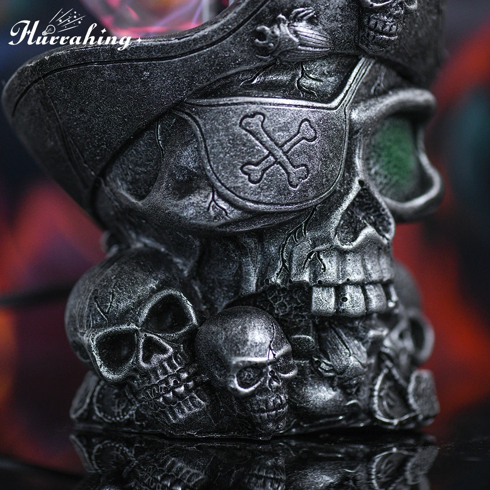 Hurrahing Cyclops القراصنة البلازما مصباح 4 بوصة الغلاف الجوي ليلة ضوء سطح المكتب ديكور هالوين هدية بيع #2