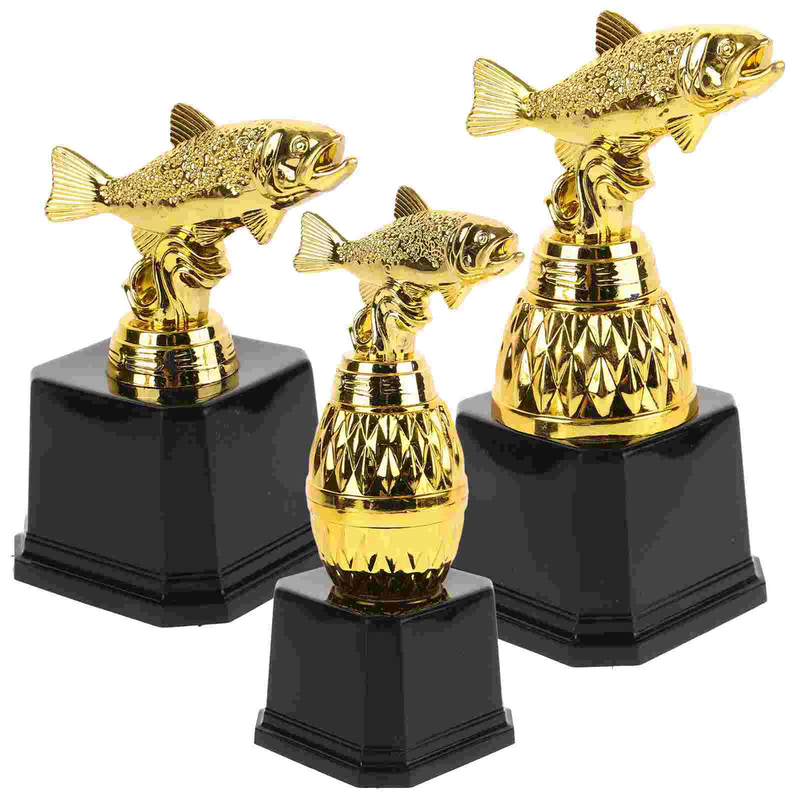 

3 Pcs Trophy Ceremony Award Cup Sports Children Decor Plastic Winner Celebration for School