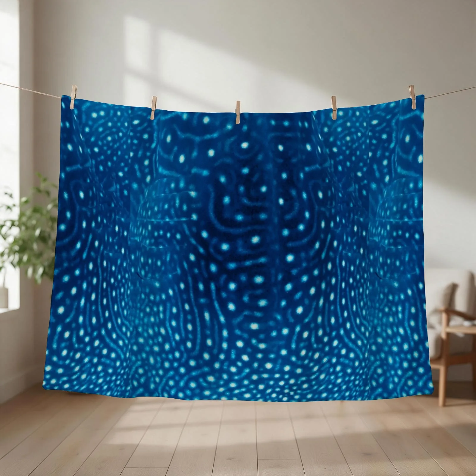 Whale Shark Pattern Throw Blanket couch cozy soft plush fuzzy picnic outdoor blanket