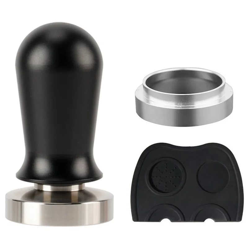 

ABGG-Calibrated Espresso Coffee Tamper Spring Loaded Elastic Coffee Tamper Aluminum Stainless Steel Coffee Powder Hammer 58Mm