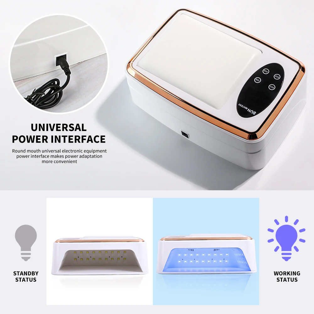 Professional Nail Dryer 90 LED Nail Dryer UV Lamp for Curing All Gel Nail Polish Pedicure Tool with Sensor Nail Art Lamp