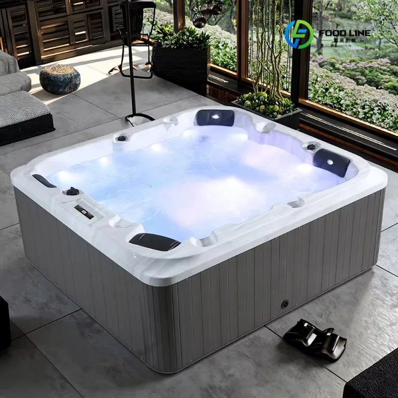 2026 New FL Customized CE Approval Spa Design Luxury Spa Hot Tub Acrylic Swim Spa Pool Whirlpool Outdoor for 5 People