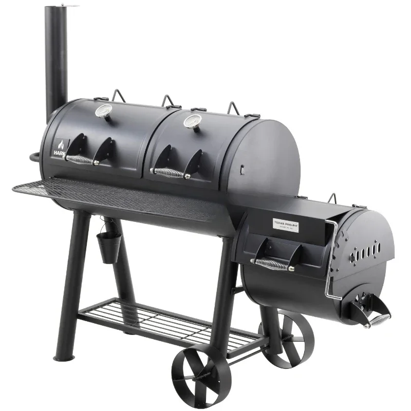 

Household Train Stove Smoke Stove Outdoor Charcoal Grill Villa Grill Commercial American Fruit Wood Smoke Grill