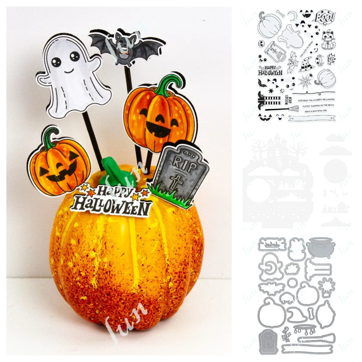 

New Metal Cutting Dies Decoration Scrapbook DIY Paper Card Album Mould Embossing Craft Halloween a Frightfully Friendly Box Die