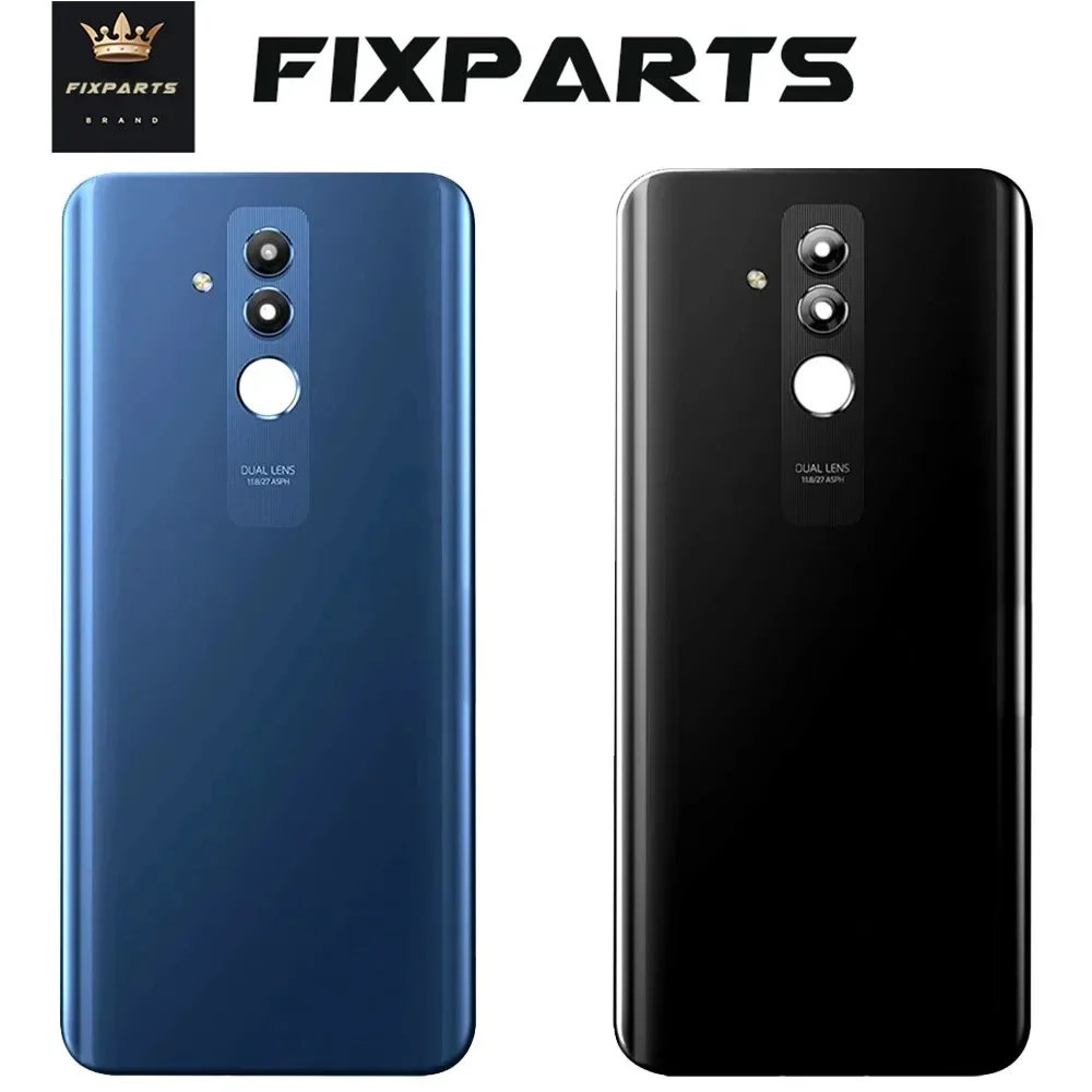 For Huawei Mate 20 Lite Back Battery Cover Glass Housing Door Case With Camera Lens Repair Parts Mate20 Lite Rear Housing Glass