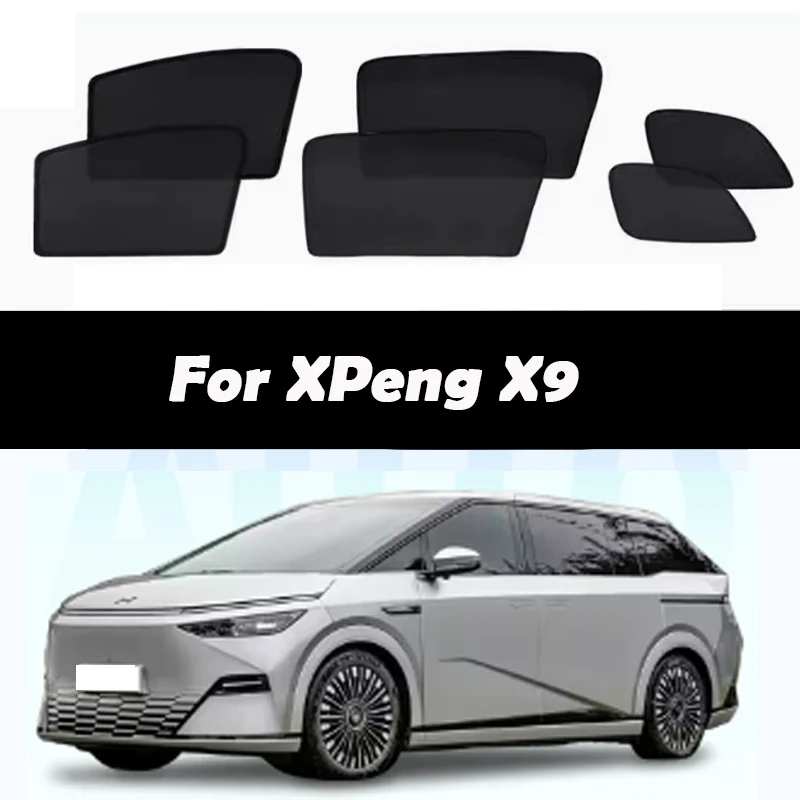 

Для XPENG X9 2024-2025 аксессуары автомобильный солнцезащитный козырек УФ-защита от тепла сетчатая занавеска боковое окно солнцезащитный козырек от солнца