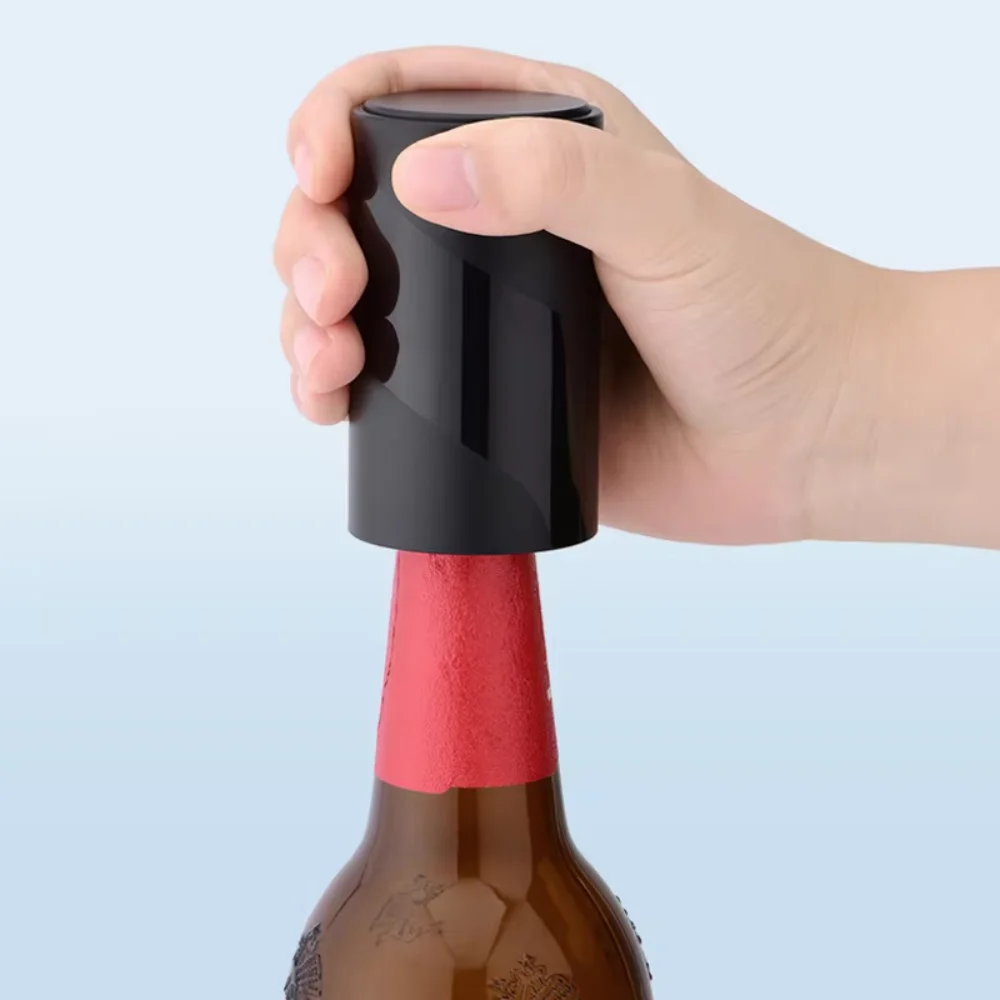 Portable Magnetic Automatic Beer Bottle Opener With Cap Catcher No Damage To Bottle Cap For Picnic Camping Barbecue Travel Bar