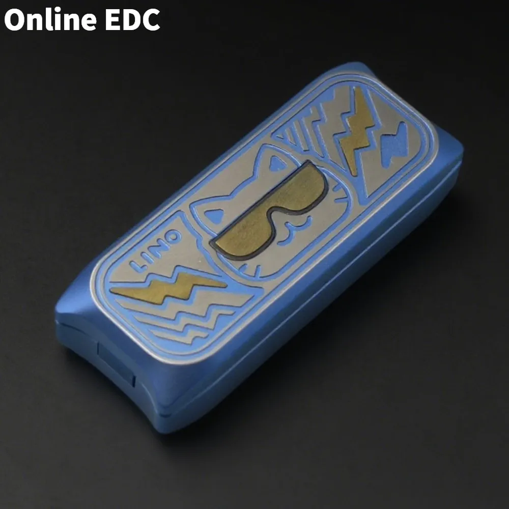 Giocattoli EDC usati LINO EDC Limbo Nuovo colore Titanio Meccanico Push Slider Giocattolo antistress Accessori da scrivania per ufficio Giocattolo novità