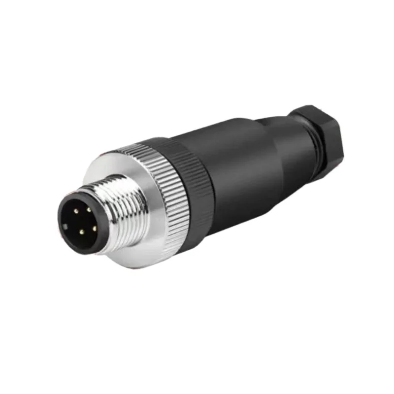 For M12 Connector, New Screw Crimp, Sensor 4 Pins 5 Holes 8P Core