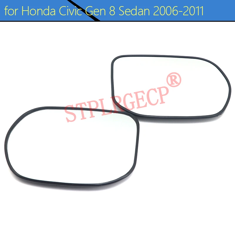 Driver Rearview Side Mirror Lens Door Wing Mirrors Glass No Heating Parts Accessories for Honda Civic Gen 8 Sedan 2006-2011